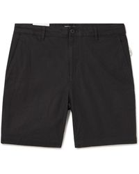 Onia - Traveller Straight-leg Stretch-cotton And Linen-blend Twill Shorts - Lyst