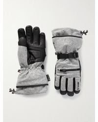 Moncler - Grenoble Stretch-Shell And Leather Ski Gloves - Lyst