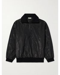 Fear Of God - Logo-Appliquéd Crinkled-Shell Half-Zip Track Jacket - Lyst