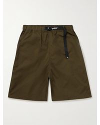 Kapital - Easy Straight-leg Belted Printed Cotton-twill Shorts - Lyst