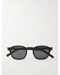 Saint Laurent - Round-Frame Acetate Sunglasses - Lyst