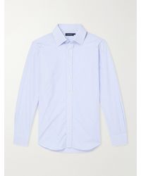 Thom Sweeney - Lecce Striped Cotton-Poplin Shirt - Lyst