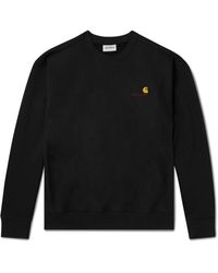 Carhartt - Logo-embroidered Cotton-blend Jersey Sweatshirt - Lyst