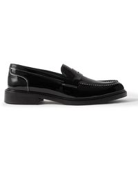 VINNY'S - Townee Patent-leather Penny Loafers - Lyst