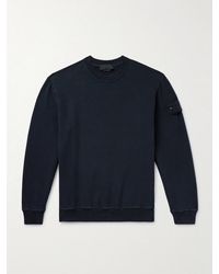 Stone Island - Ghost Logo-Appliquéd Organic Cotton-Jersey Sweatshirt - Lyst