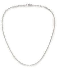 Tom Wood - Anker Rhodium-plated Chain Necklace - Lyst