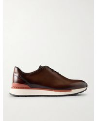 Berluti - Fast Track Full-Grain Venezia Softy Leather Sneakers - Lyst