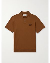 Wacko Maria - Logo-Embroidered Cotton Polo Shirt - Lyst