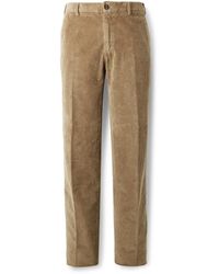 Incotex - Straight-Leg Cotton-Blend Corduroy Trousers - Lyst