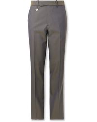 Burberry - Straight-leg Iridescent Wool Suit Trousers - Lyst