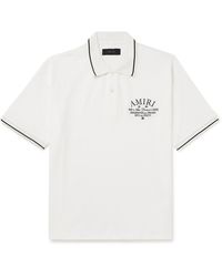 Amiri - Arts District Piqué Polo Shirt - Lyst
