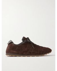 Jacquemus - The Tennis Sneakers aus Veloursleder mit Krokodileffekt und Lederbesatz - Lyst