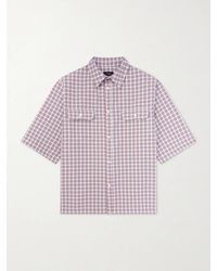 Willy Chavarria - Ss Corcoran Checked Woven Shirt - Lyst