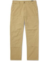 Orslow - Double Knee Straight-leg Cotton Trousers - Lyst