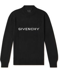 Givenchy - Archetype Logo-intarsia Wool Sweater - Lyst