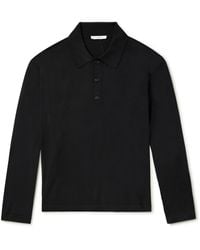 The Row - Djon Wool Polo Shirt - Lyst