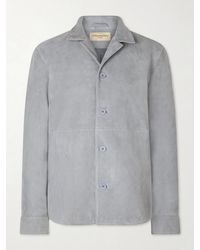 Officine Generale - Julien Suede Jacket - Lyst
