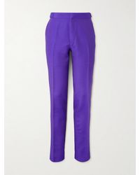 Tom Ford - Slim-Fit Wool And Silk-Blend Suit Trousers - Lyst