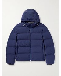 Brunello Cucinelli - Wattierte Daunenjacke aus gestepptem Shell mit Kapuze - Lyst
