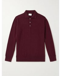 Kingsman - Wade Merino Wool And Cashmere-blend Polo Shirt - Lyst