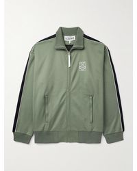 Loewe - Twill-Trimmed Logo-Embroidered Tech-Jersey Track Jacket - Lyst