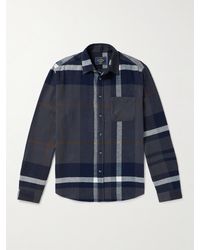 Portuguese Flannel - Viz Checked Organic Cotton-flannel Shirt - Lyst