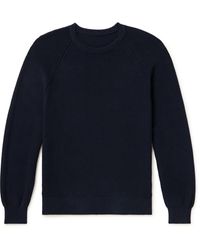 Anderson & Sheppard - Ribbed Cotton Sweater - Lyst