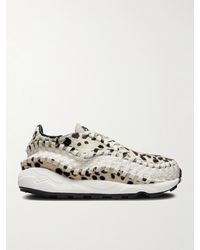 Nike - Air Footscape Stretch-knit And Printed Calf Hair Sneakers - Lyst