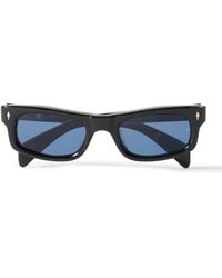 Jacques Marie Mage - Initials Rectangular-Frame Acetate Sunglasses - Lyst