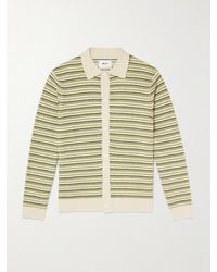 NN07 - Jackie 60038 Striped Organic Cotton Polo Shirt - Lyst