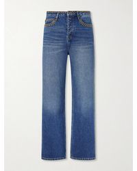 MANAAKI - Tukutuku Straight-Leg Embroidered Organic Jeans - Lyst