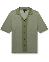 Rag & Bone - Harvey Camp-collar Cotton-jacquard Shirt - Lyst