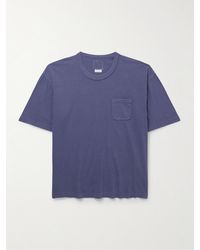 Visvim - T-shirt in jersey di misto cotone tinta in capo Jumbo - Lyst