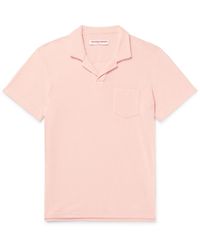 Orlebar Brown - Organic Cotton-terry Polo Shirt - Lyst