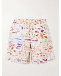 Vilebrequin - Moorea Straight-leg Mid-length Printed Recycled Swim Shorts - Lyst
