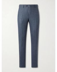 Caruso - Pinstripe Wool And Cashmere-Blend Suit Trousers - Lyst