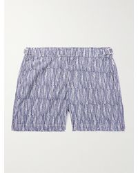 Orlebar Brown - Bulldog Fern Straight-leg Mid-length Printed Swim Shorts - Lyst