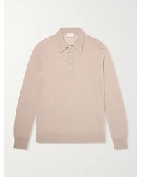 Piacenza 1733 - Silk And Cashmere-blend Polo Sweater - Lyst