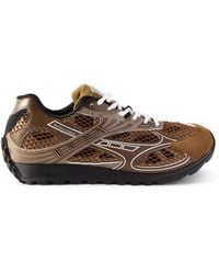Bottega Veneta - Orbit Suede-Trimmed Rubber And Mesh Sneakers - Lyst