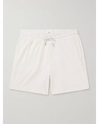 MR P. - Gerade geschnittene Shorts aus Biobaumwollfrottee mit Kordelzugbund - Lyst