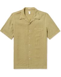 Massimo Alba - Venice Convertible-collar Linen Shirt - Lyst