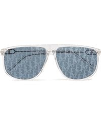 Dior - Cd Link S2u D-frame Acetate And Silver-tone Mirrored Sunglasses - Lyst