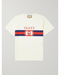 Gucci - T-Shirt aus Baumwolle mit GG - Lyst
