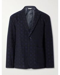 Blue Blue Japan - Shippou Cotton And Wool-Blend Jacquard Suit Jacket - Lyst