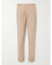 Paul Smith - Slim-fit Cotton-blend Twill Trousers - Lyst