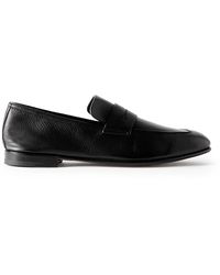 Zegna - L'asola Secondskin Full-grain Leather Penny Loafers - Lyst