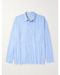 A Kind Of Guise - Telmen Striped Organic Cotton-poplin Shirt - Lyst