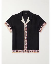Bode - Taureau Printed Silk Shirt - Lyst