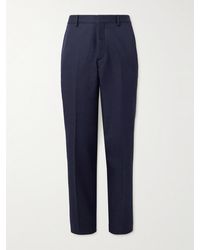 Loro Piana - Jarno Straight-Leg Wool And Cotton-Blend Twill Trousers - Lyst