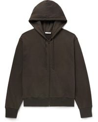 The Row - Roki Cotton And Cashmere-Blend Jersey Zip-Up Hoodie - Lyst